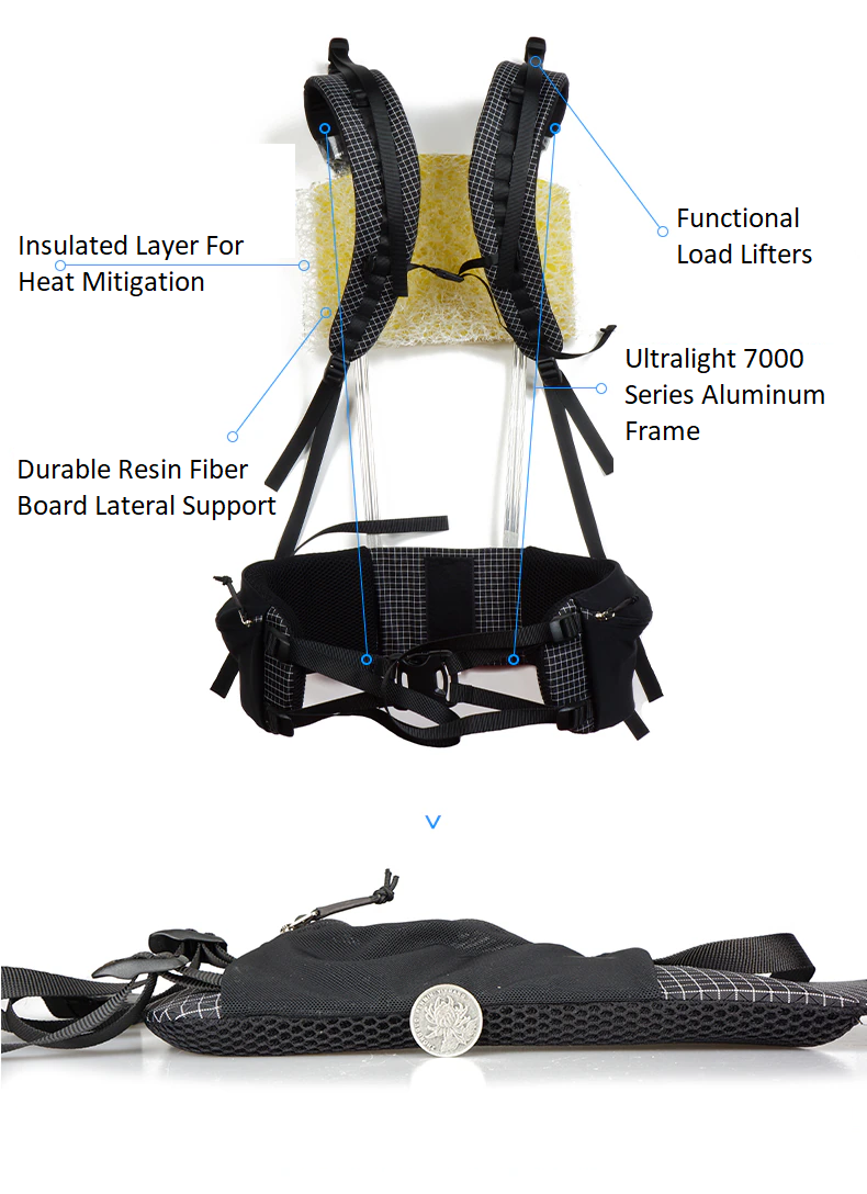 XPAC Framed Ultralight Backpack | 55L