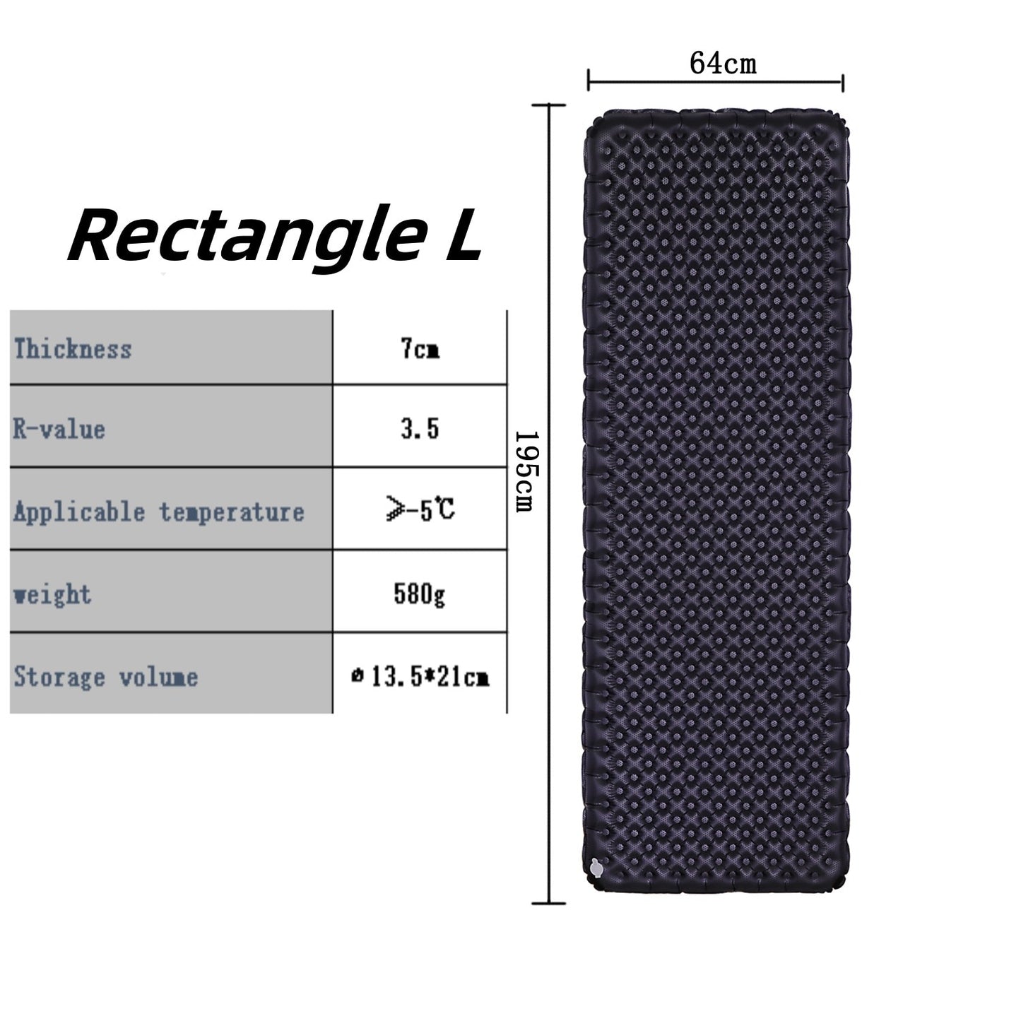 Ultralight 3.5 R-value Insulated Inflatable Sleeping Pad