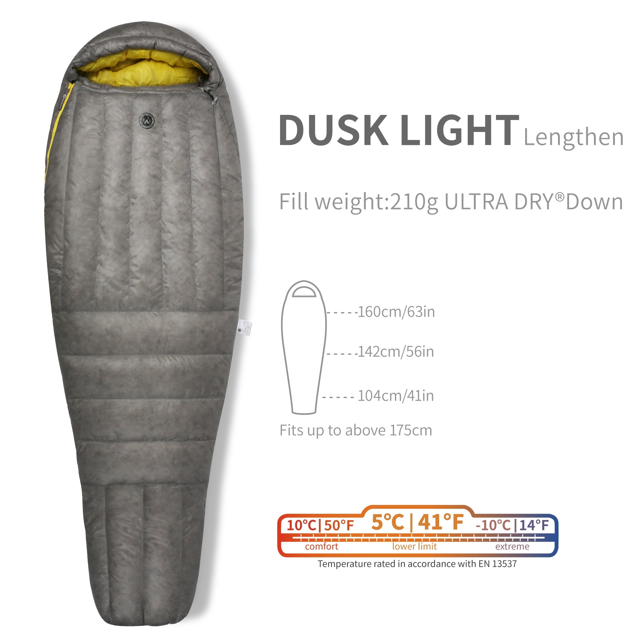 800 FP Ultra Dry Down 7D Nylon Ultralight Sleeping Bag