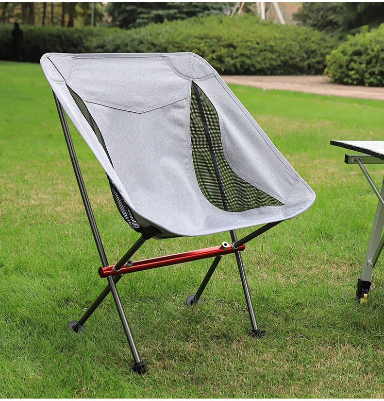 Camping Chair High Back Folding Chair Folding Fishing Chair Compact Beach  Chair Ultra Light Folding Chair Folding Chair Outdoor Chair With Carry Bag  C