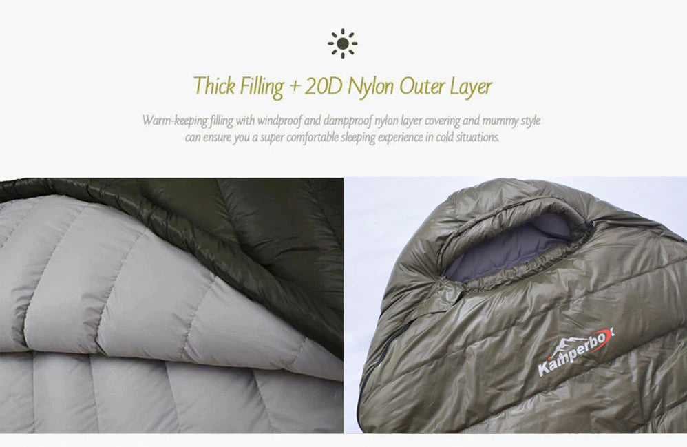 30*F/-5*C Comfort Rated Down Sleeping Bag