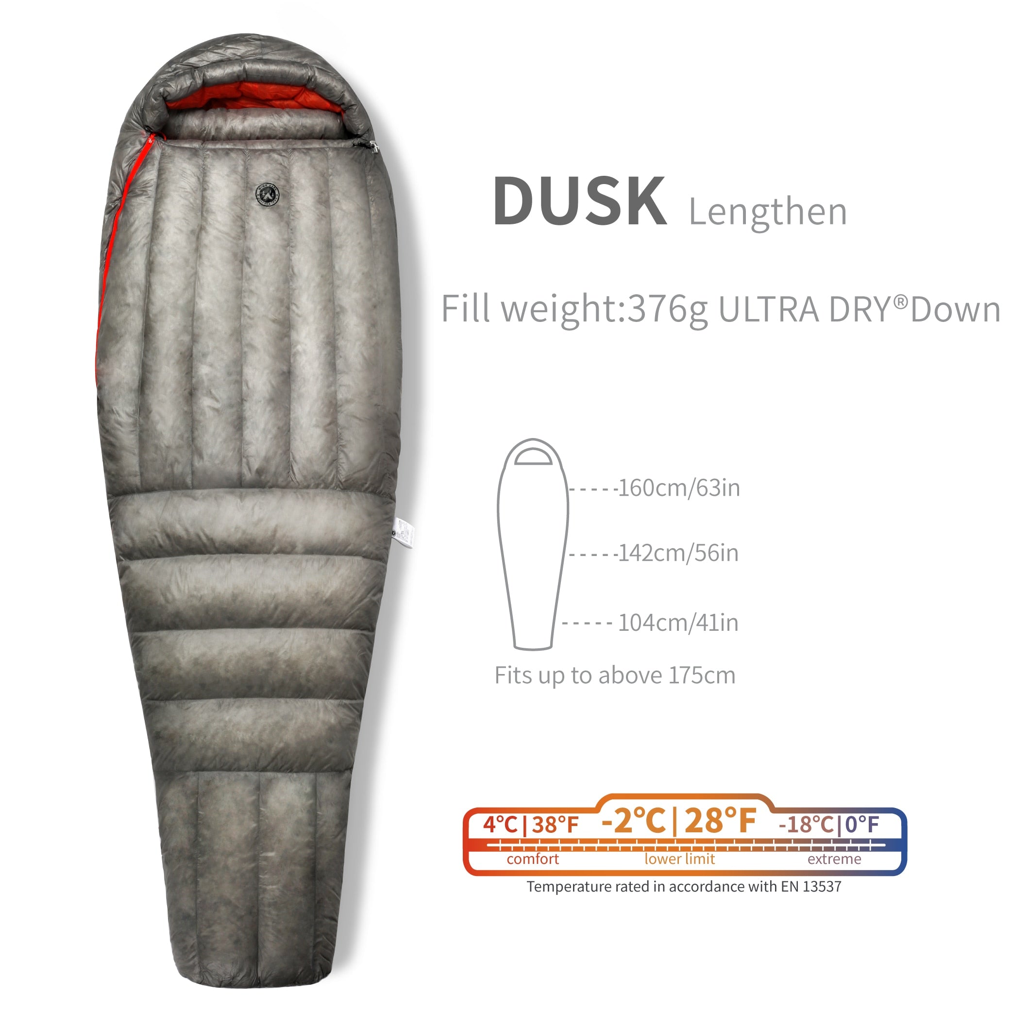 800+FP Ultra-Dry™ Down 7D Nylon Ultralight Sleeping Bag 