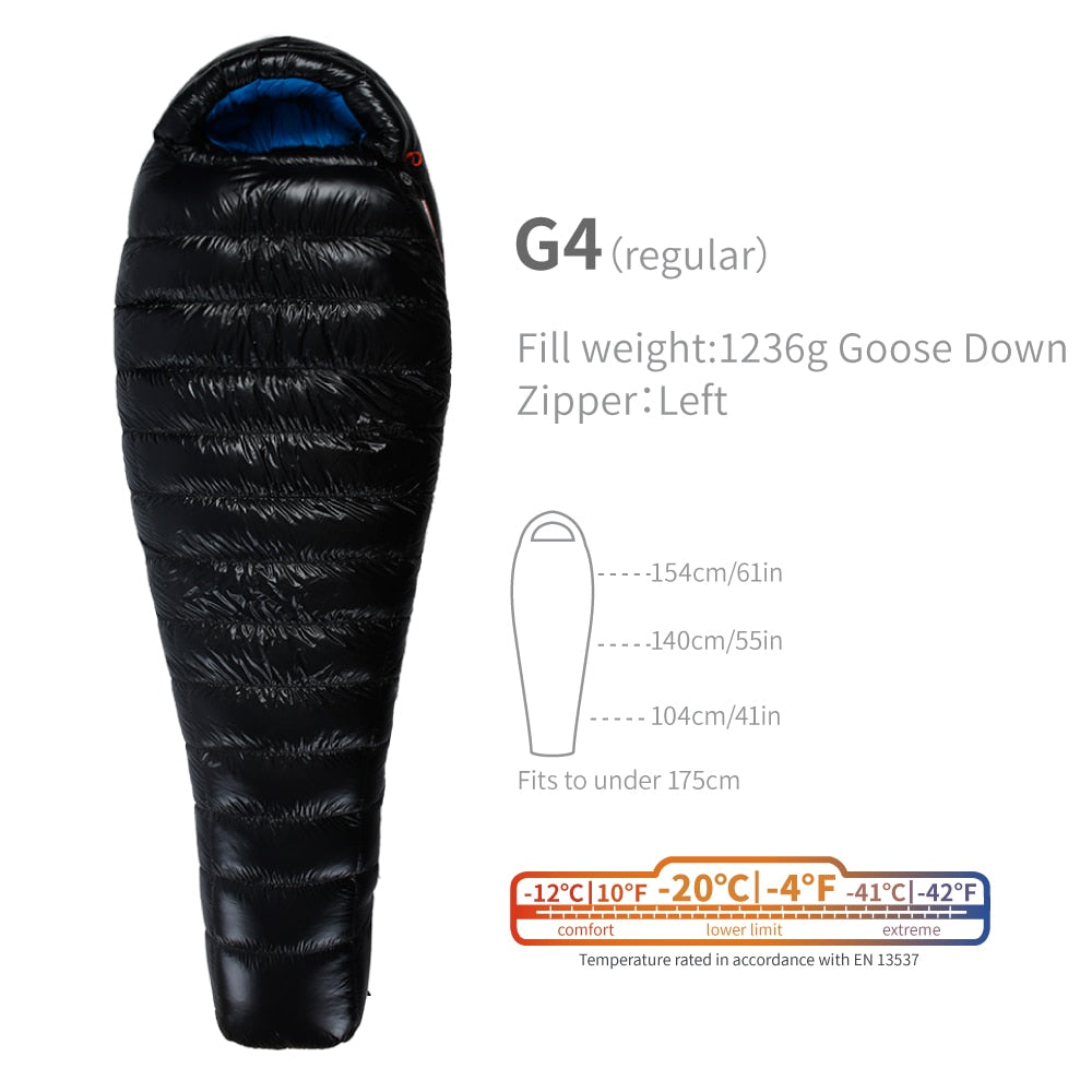 AegisMax G-Series (5 Bags Listed Here) 800+FP Down, Ranging From -22F to 32F (-30C to -2C)